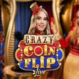 Crazy Coin Flip slot logo by Evolution at 888 CasinoCrazy Coin Flip
